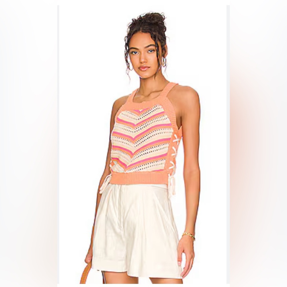 NWOT BCBG crochet top size M